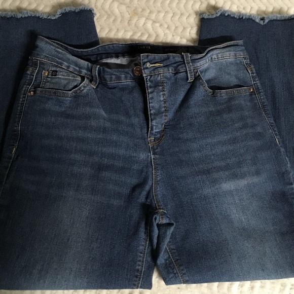 curve appeal off duty straight jeans